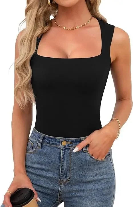 Mika Ribbed Off The Shoulder Strappy Tank Top