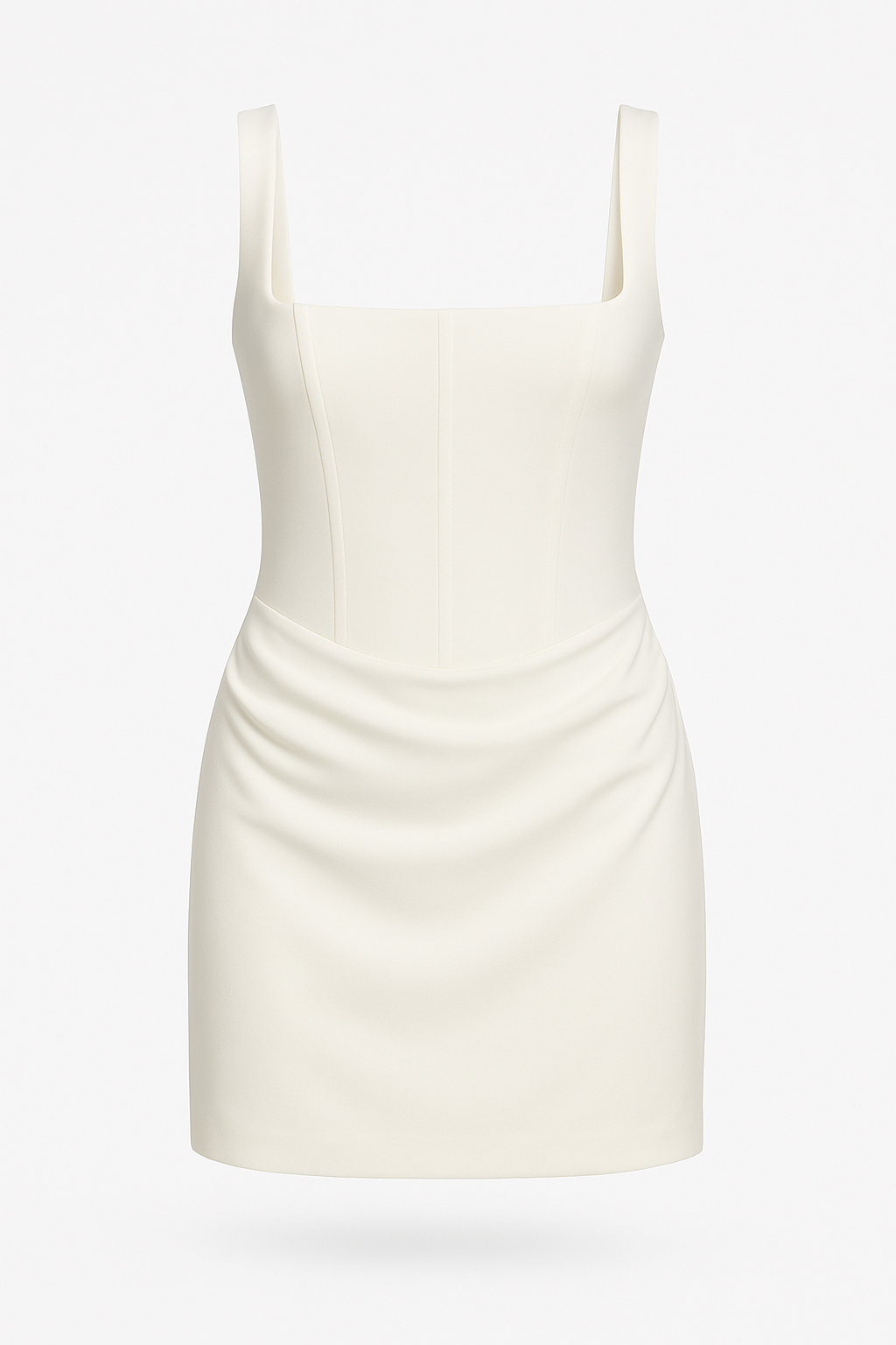 Lottie Square Neck Ruched Bandage Corset Mini Dress