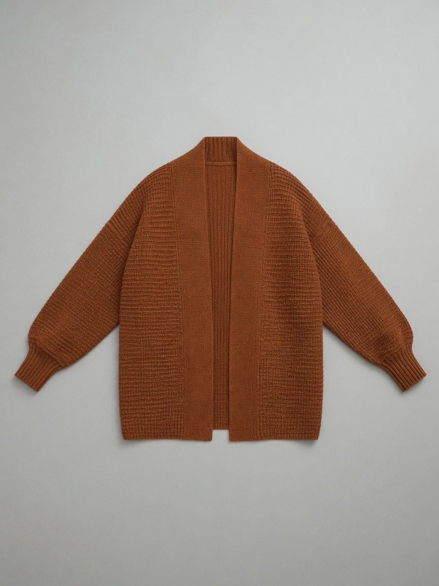 Greta V-Neck Relaxed Fit Long Sleeve Knit Cardigan