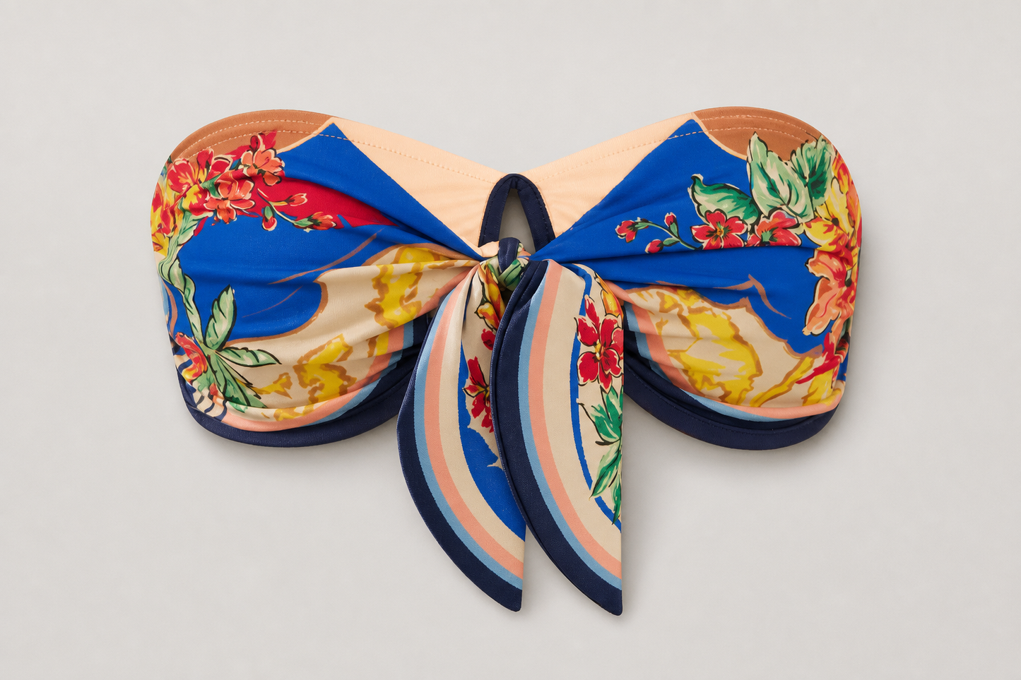 Cove Push Up Tie Side Brazilian Thong Bikini Set
