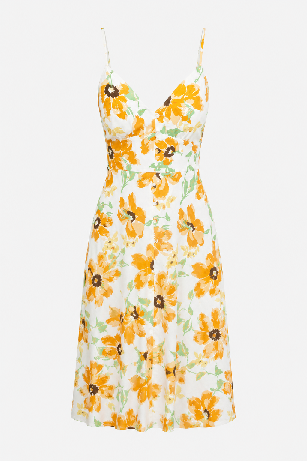 Florence Sleeveless V-Neck Floral Print Maxi Dress