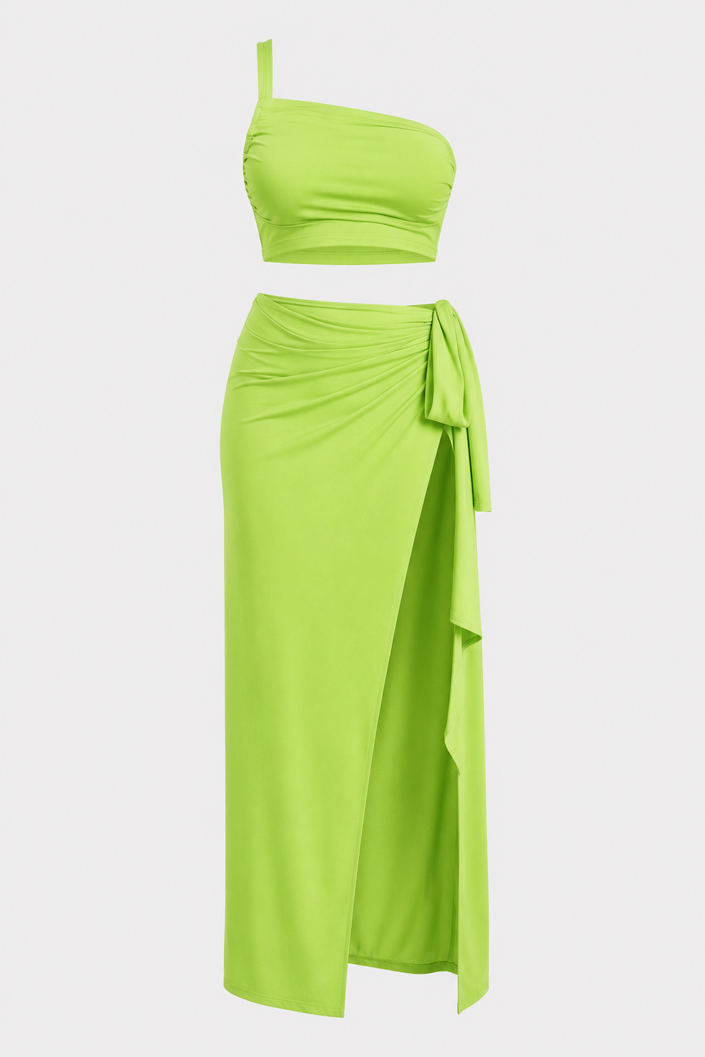 Aster One Shoulder Top and High Slit Maxi Skirt Set