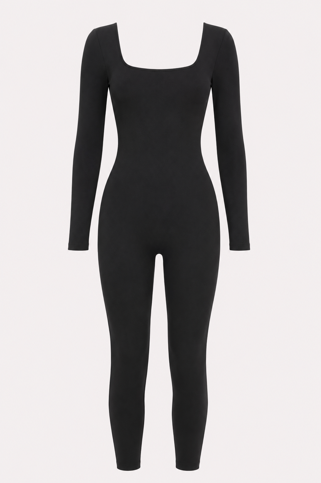 Piper Ribbed Long Sleeve Bodycon Workout Jumpsuit