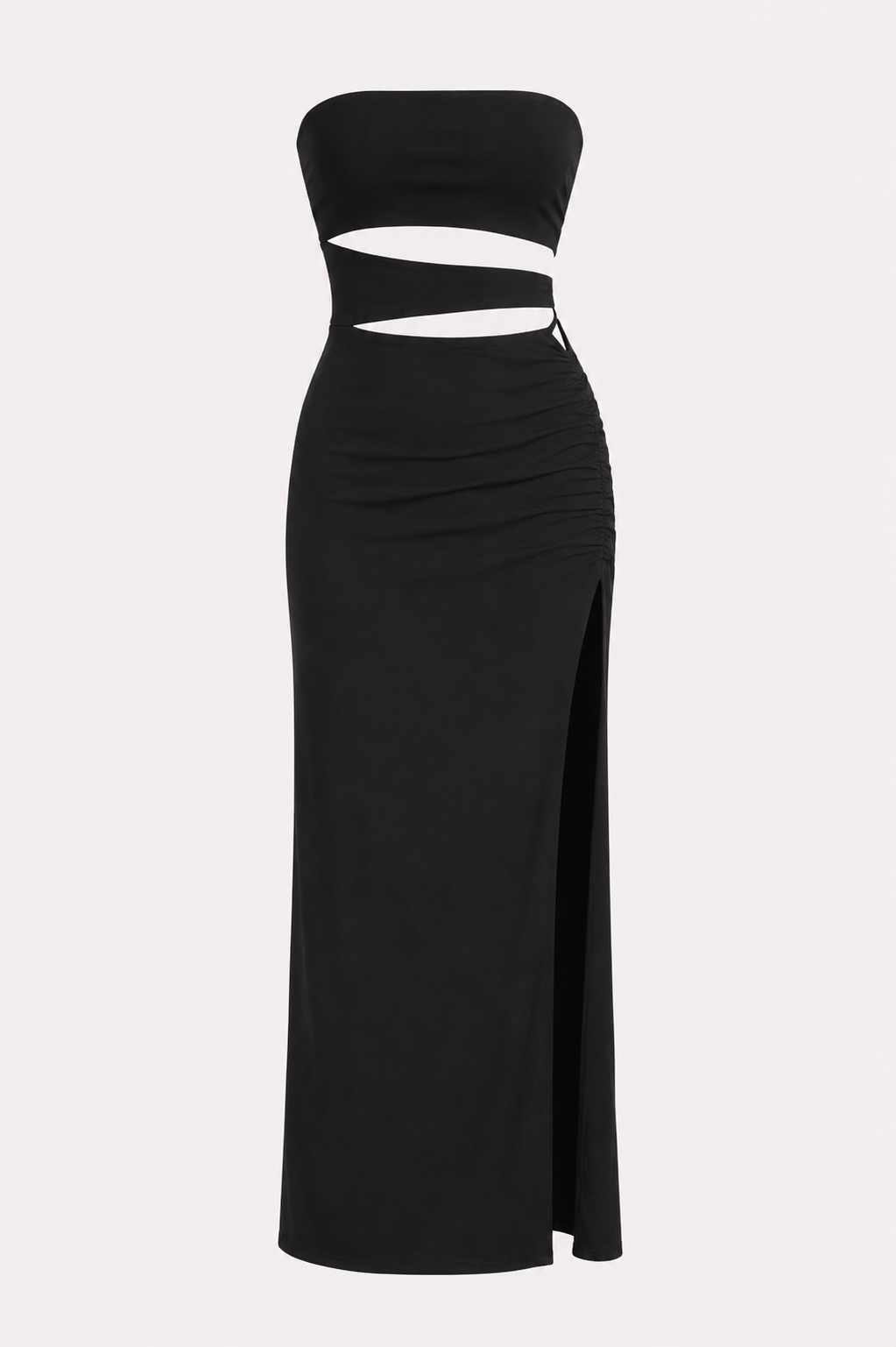 Delphine Halter Neck Cut-Out Backless Maxi Dress