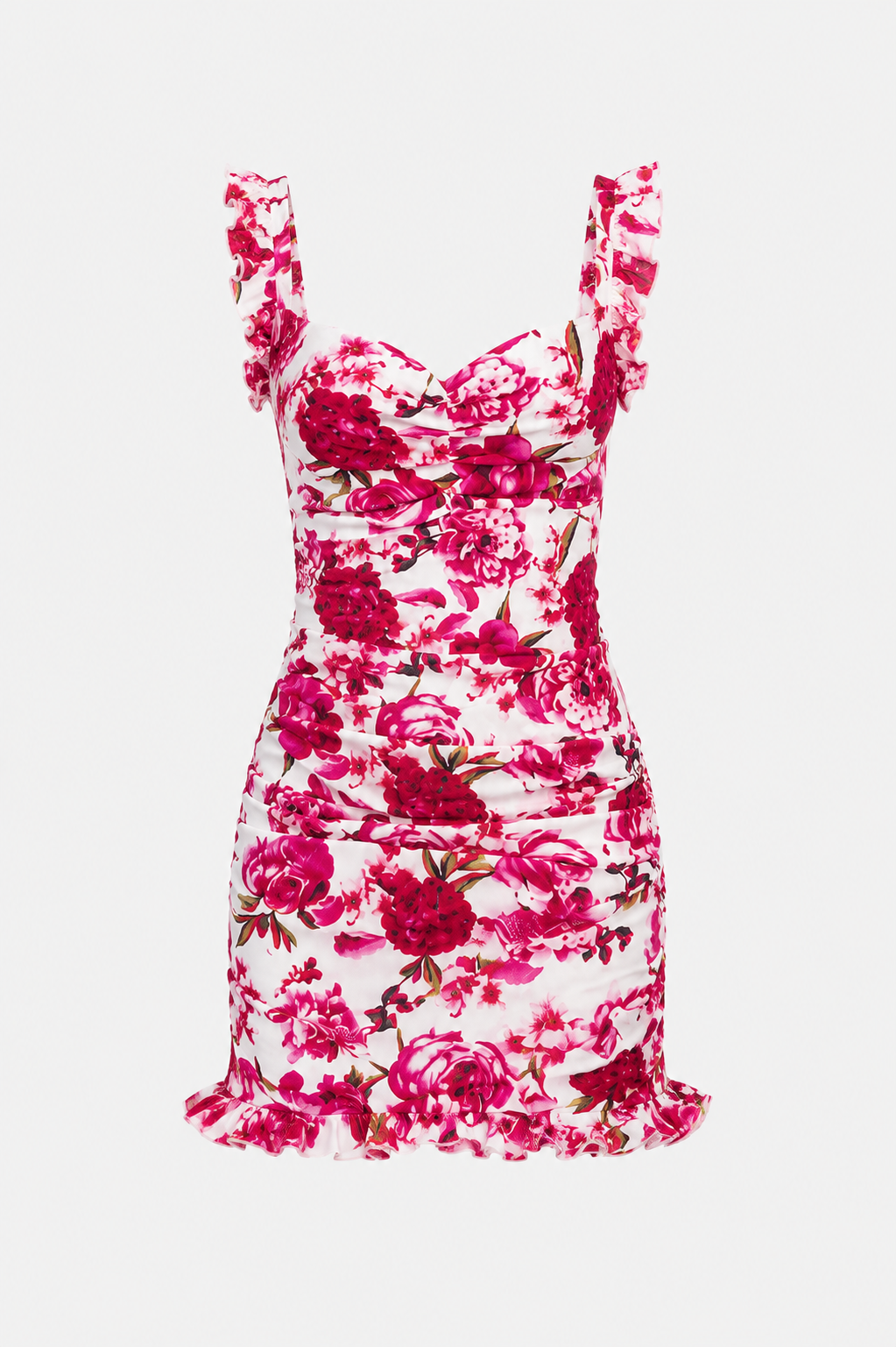 Libby Strappy Romantic Floral Print Y2K Mini Dress