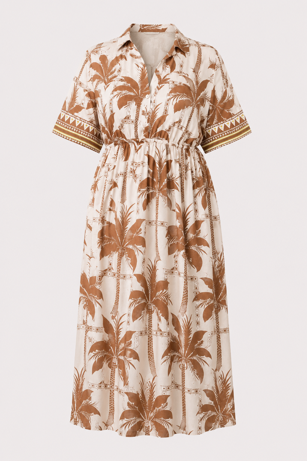 Gwen Draped V-Neck Short Sleeve Curve Midi Dress