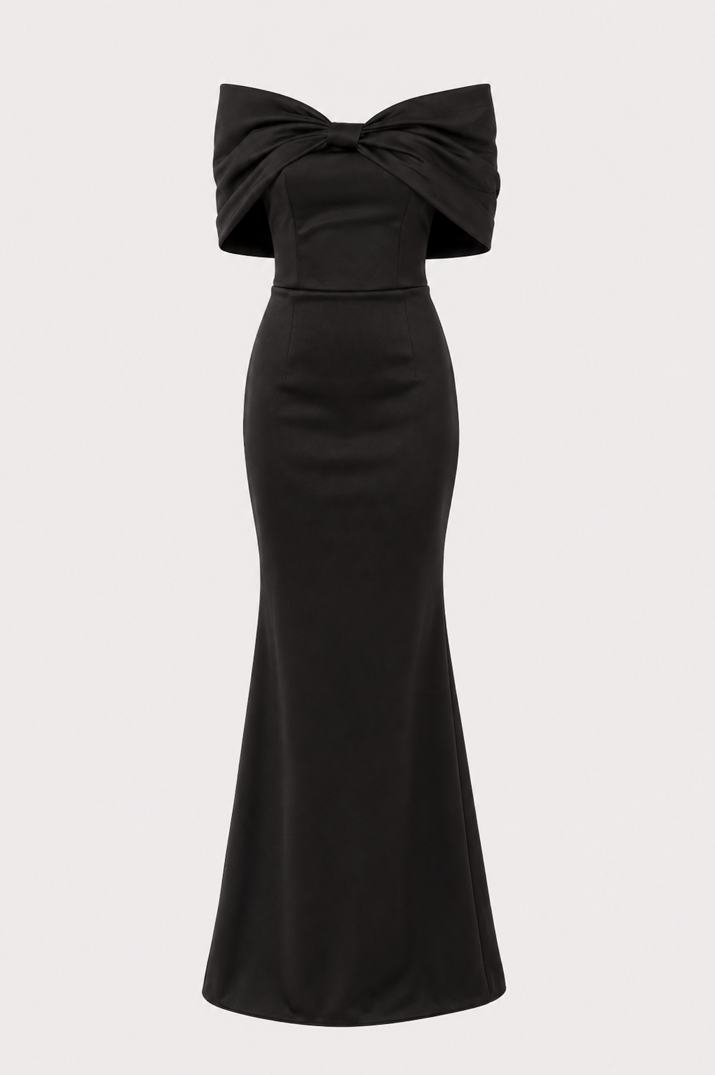 Cordelia Off Shoulder Satin Mermaid Evening Dress