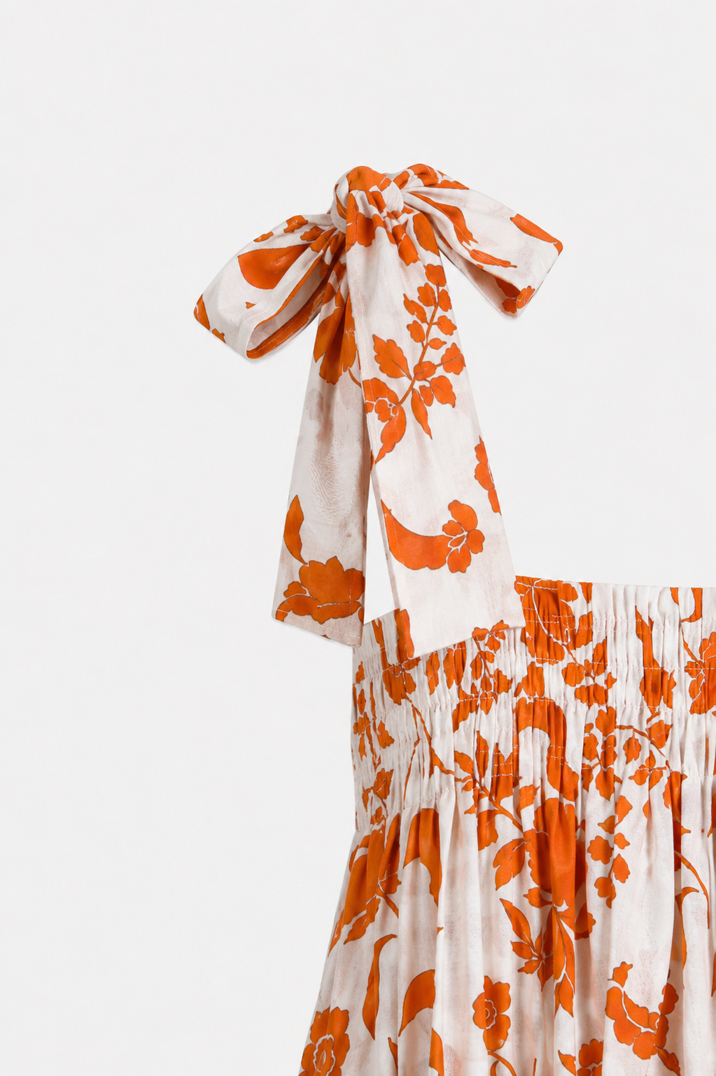 Romy Square Neck Tie Strap Boho Print Maxi Dress