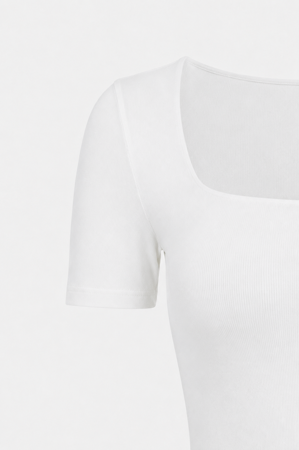 Blanche Square Neck Short Sleeve Jersey Bodysuit