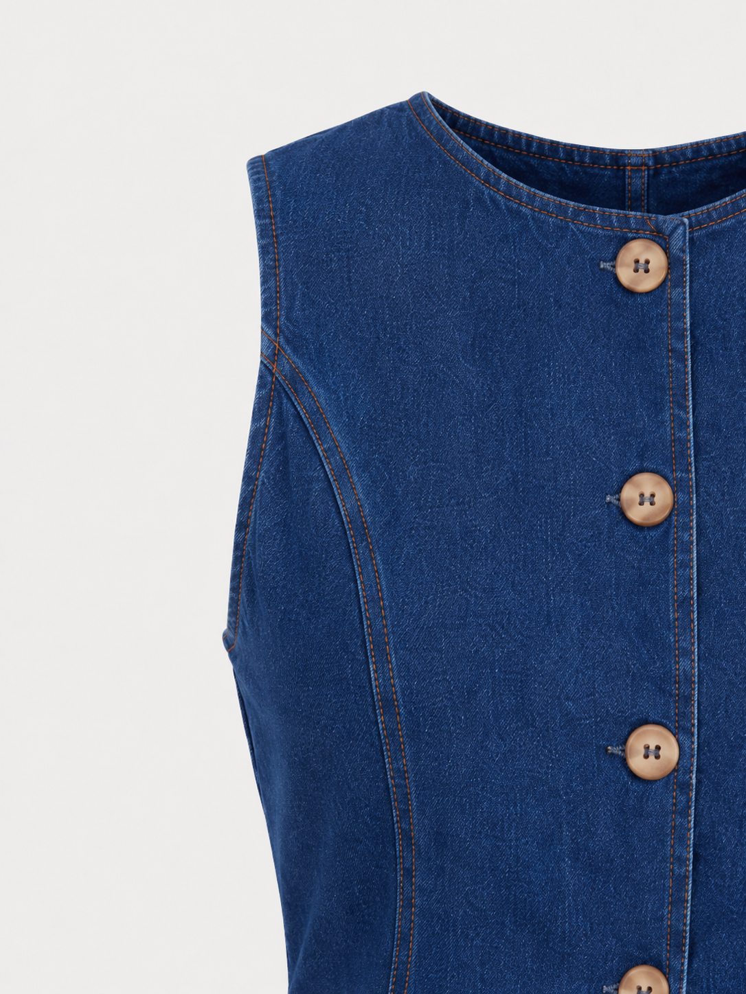 Cassia Waist Cinched Top and Denim Shorts Co-ord Set