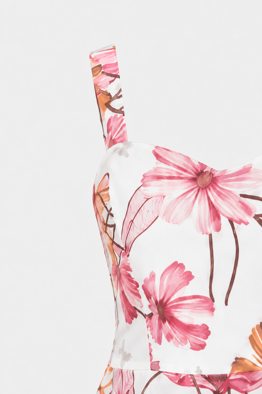 Nessa Square Neck Backless Layered Print Maxi Dress
