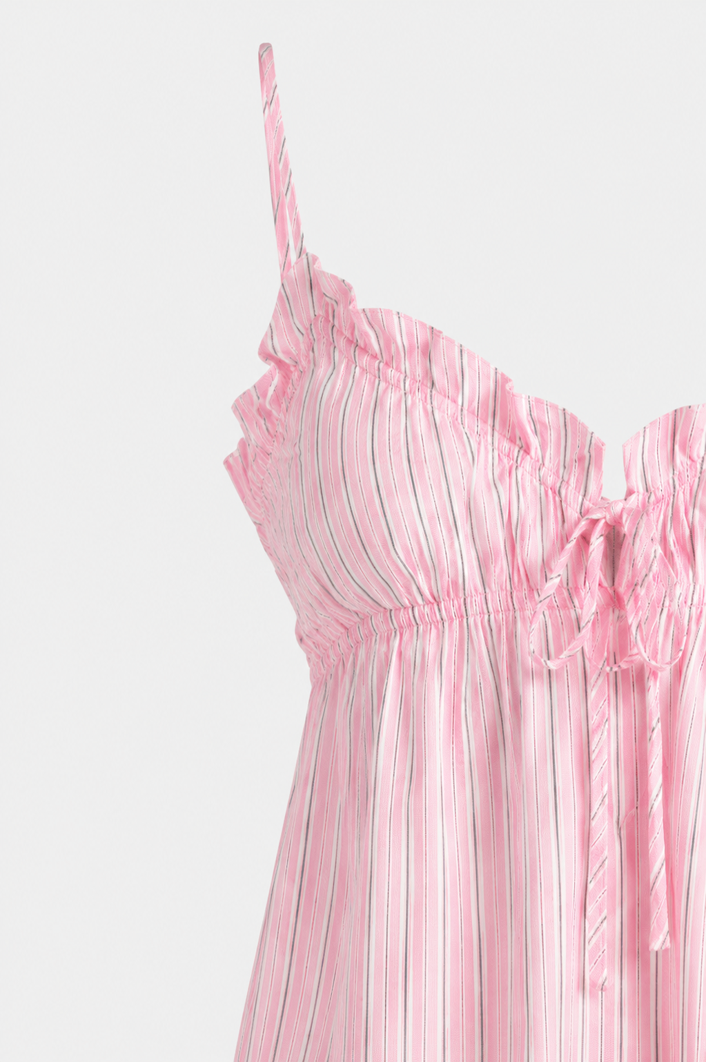 Marnie Striped Ruffle Cami and Shorts Pyjama Set