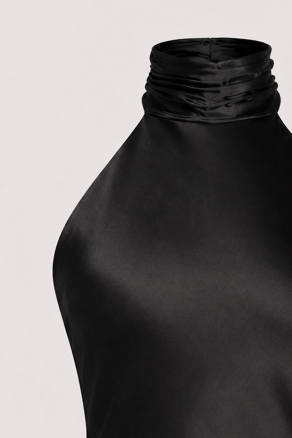 Vivienne Halter Neck Satin Mermaid Evening Dress
