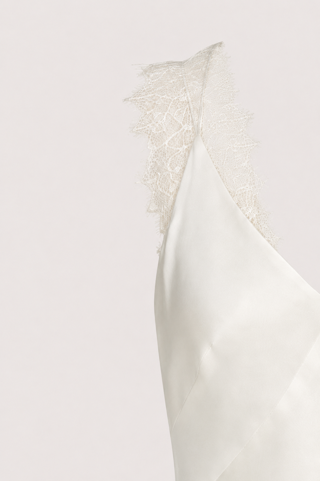 Eleanor Lace Strap Mermaid Wedding Dress with Train