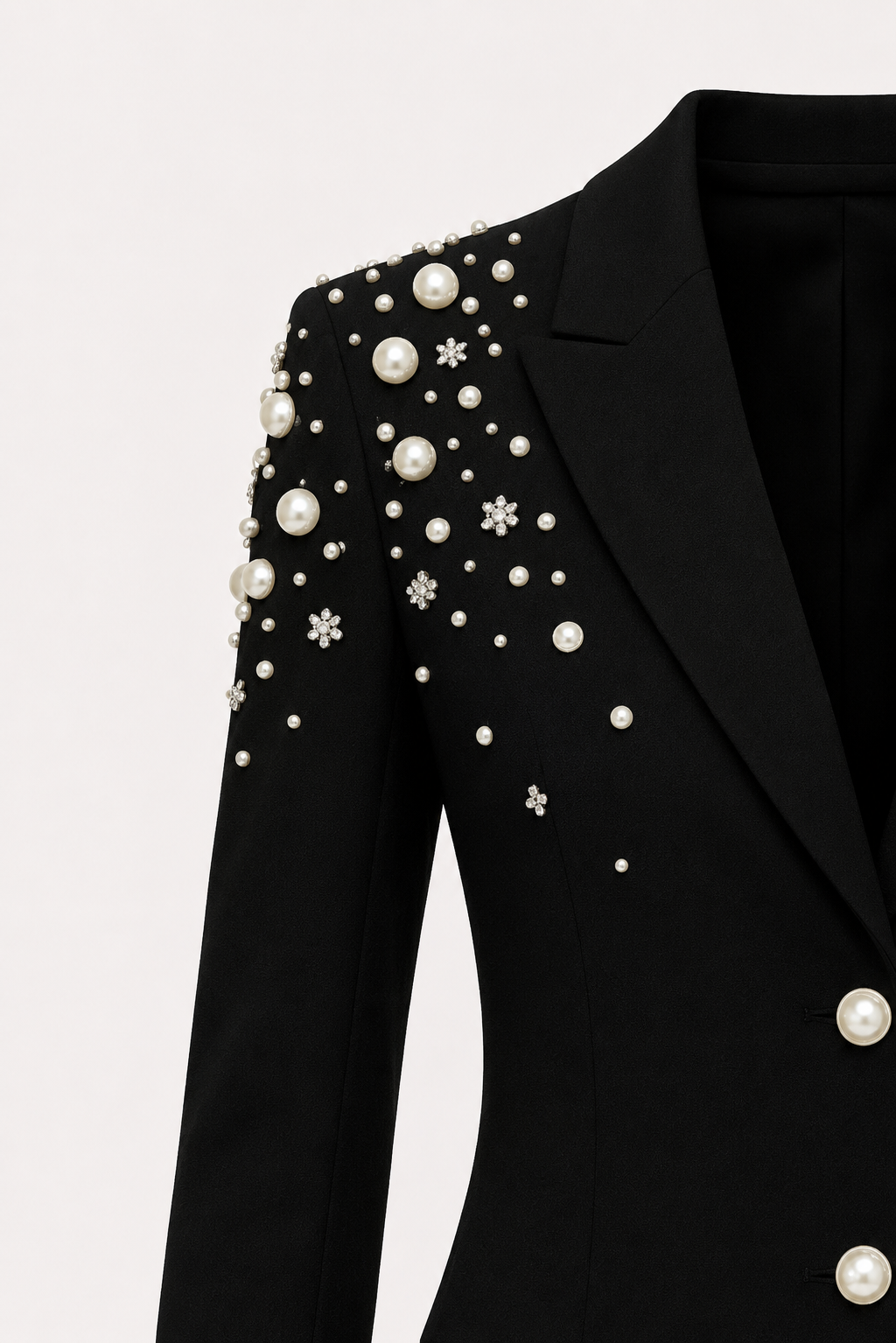 Henrietta Crystal Detail Longline Blazer Dress
