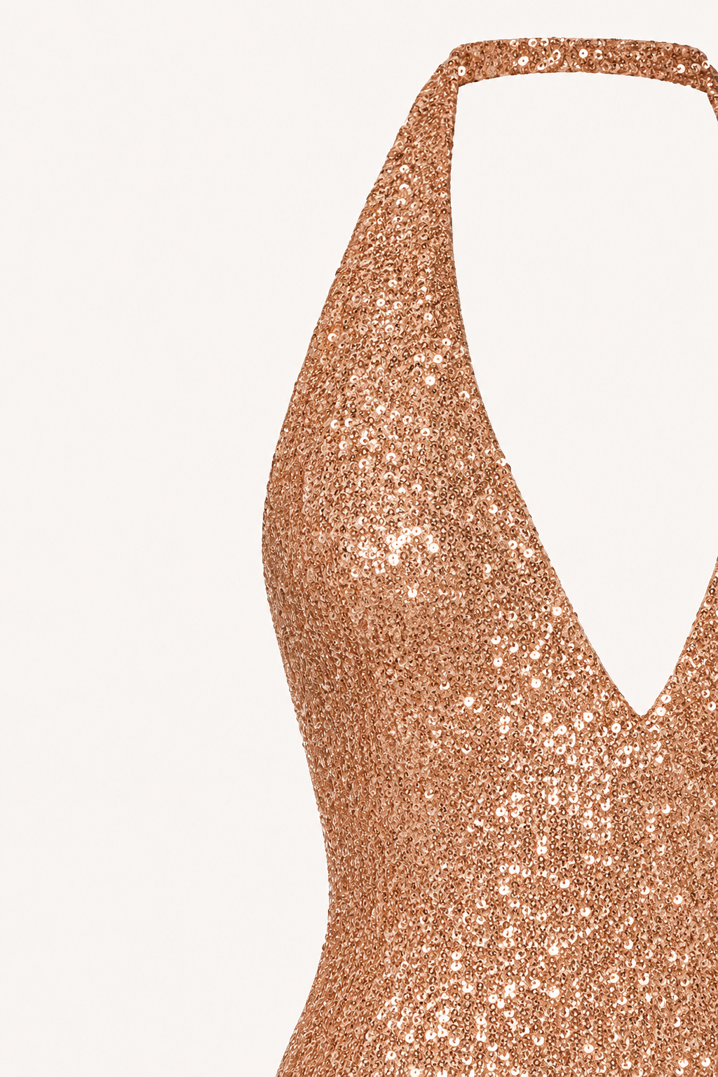 Seren Sequin Halter Deep V Backless Mermaid Maxi Dress