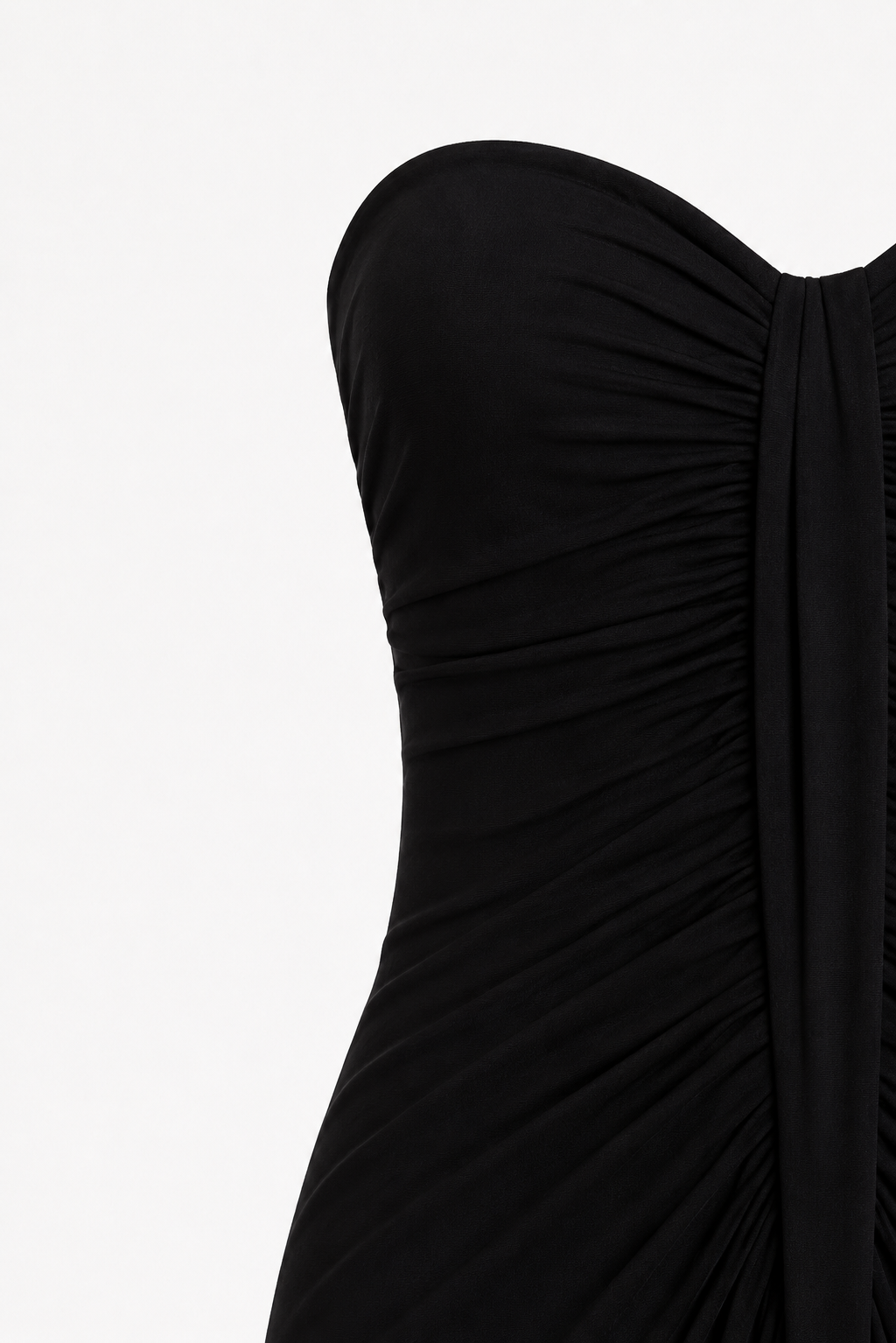 Portia Strapless High Waist Chiffon Maxi Dress