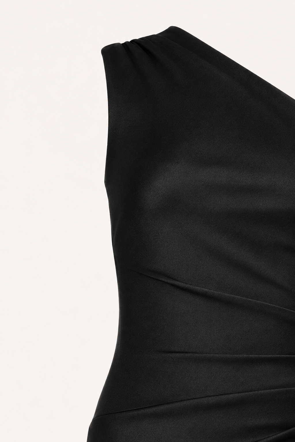 Salma One Shoulder Satin Backless Bodycon Maxi Dress
