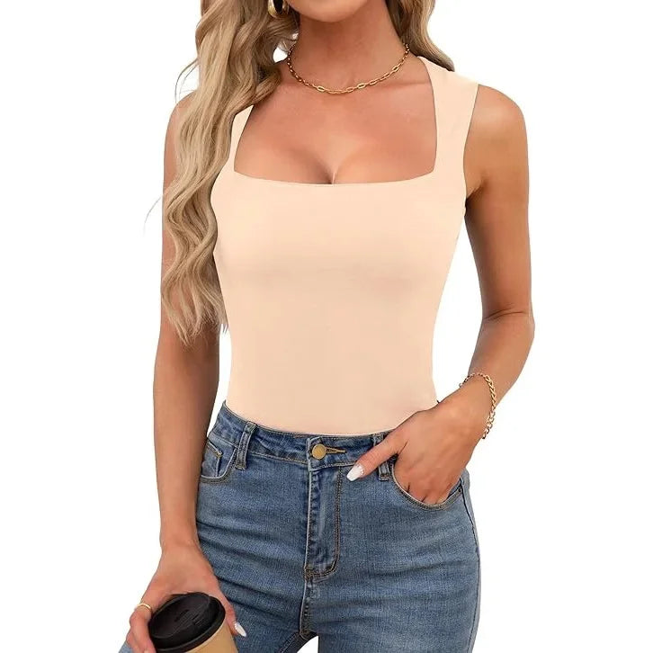 Mika Ribbed Off The Shoulder Strappy Tank Top