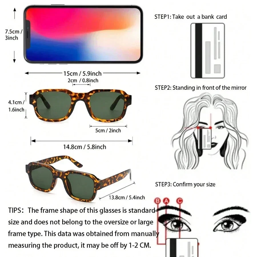 Riviera Transparent Frame Square Retro UV400 Sunglasses