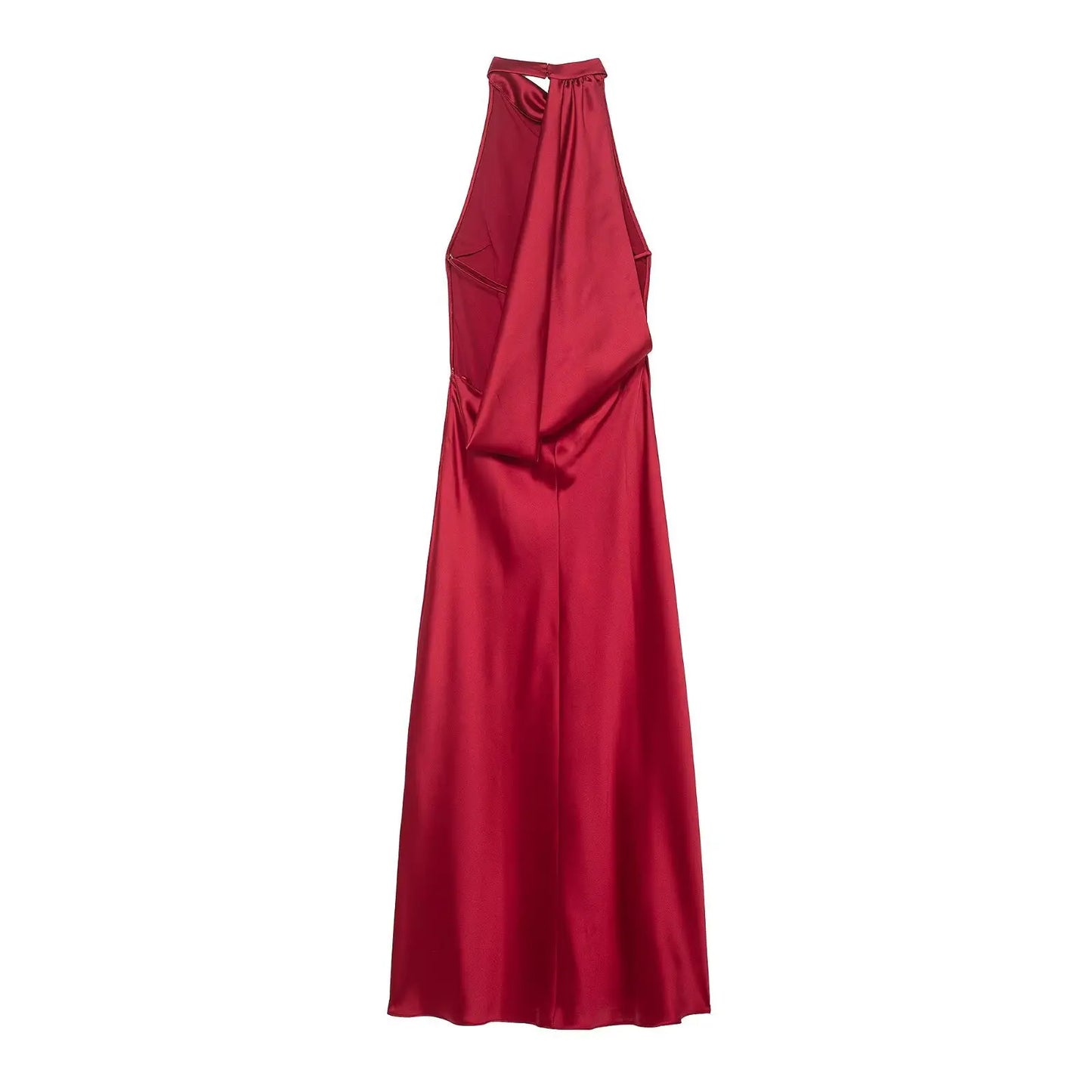 Ida Satin Finish Sleeveless Empire Maxi Dress