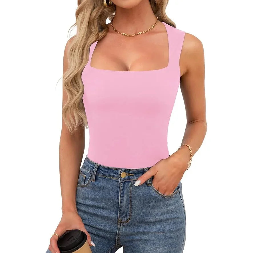 Mika Ribbed Off The Shoulder Strappy Tank Top