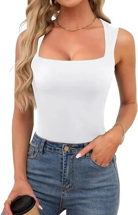 Mika Ribbed Off The Shoulder Strappy Tank Top