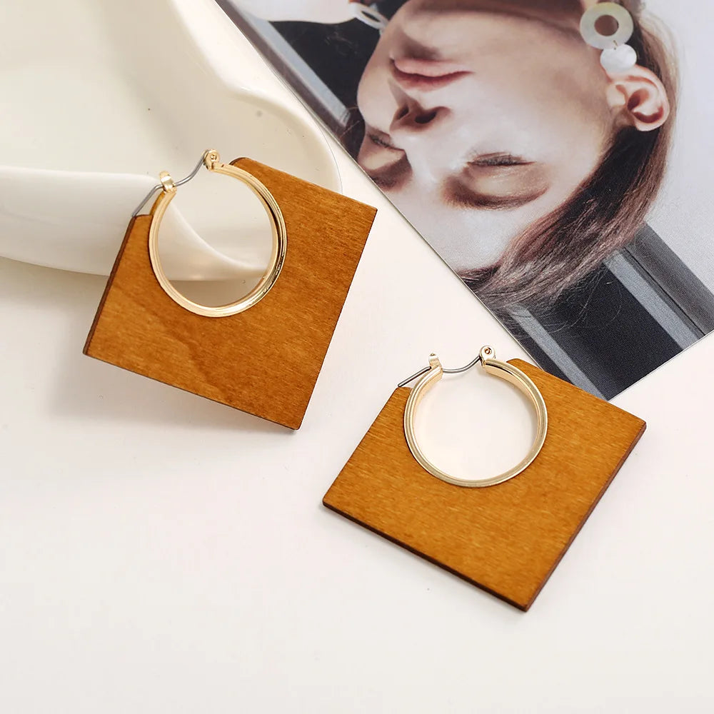 Quinn Crystal and Enamel Geometric Drop Earrings