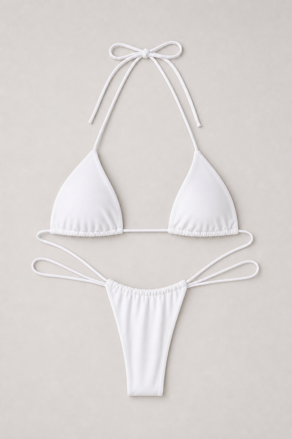 Lyra Lace-Up Tie Side Triangle String Bikini Set