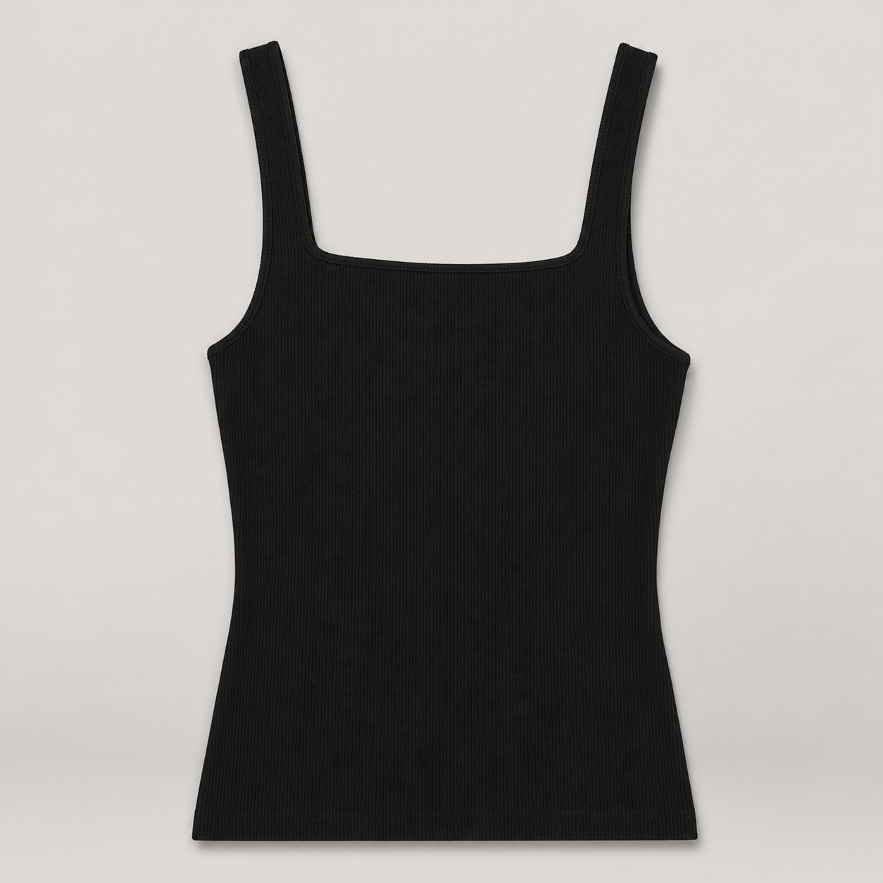 Mika Ribbed Off The Shoulder Strappy Tank Top