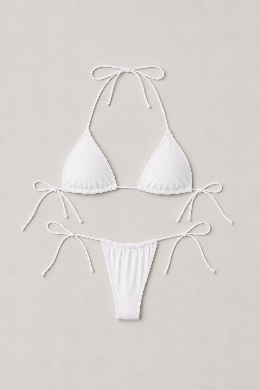 Lyra Lace-Up Tie Side Triangle String Bikini Set