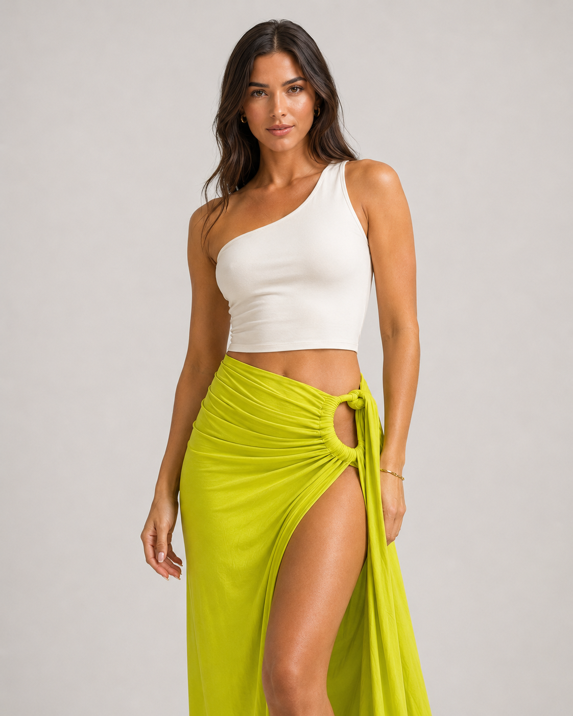 Zora Backless Crop Top and Split Maxi Skirt Co-ord Set