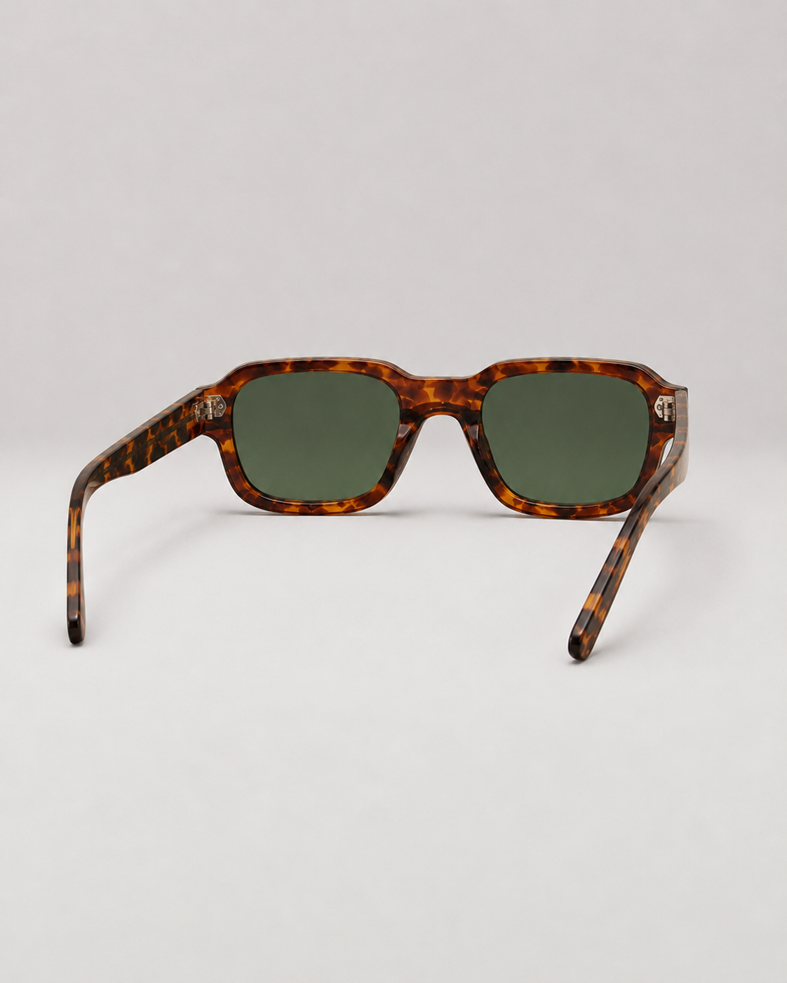 Riviera Transparent Frame Square Retro UV400 Sunglasses
