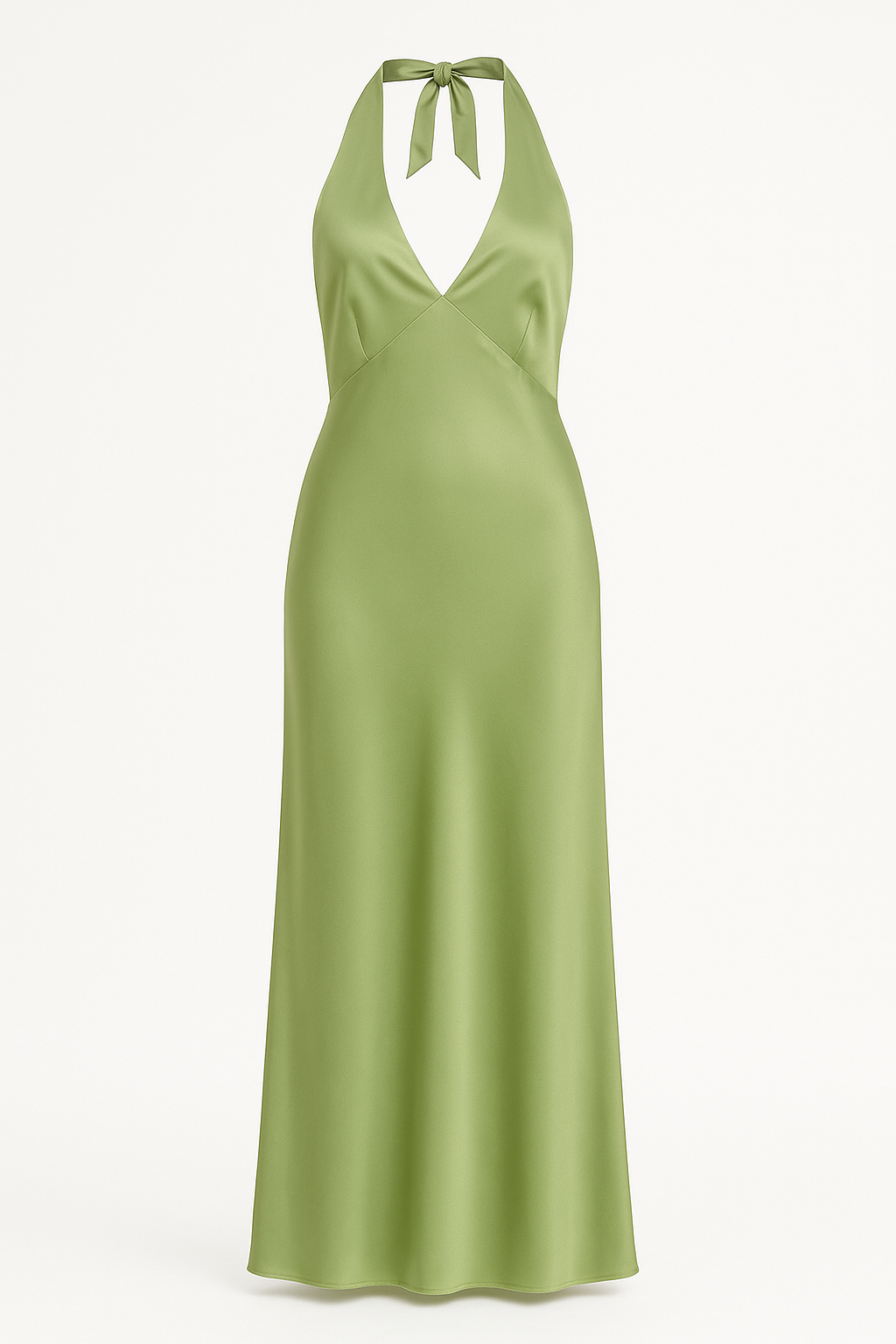 Maeve Halter V-Neck Slim Fit Evening Maxi Dress