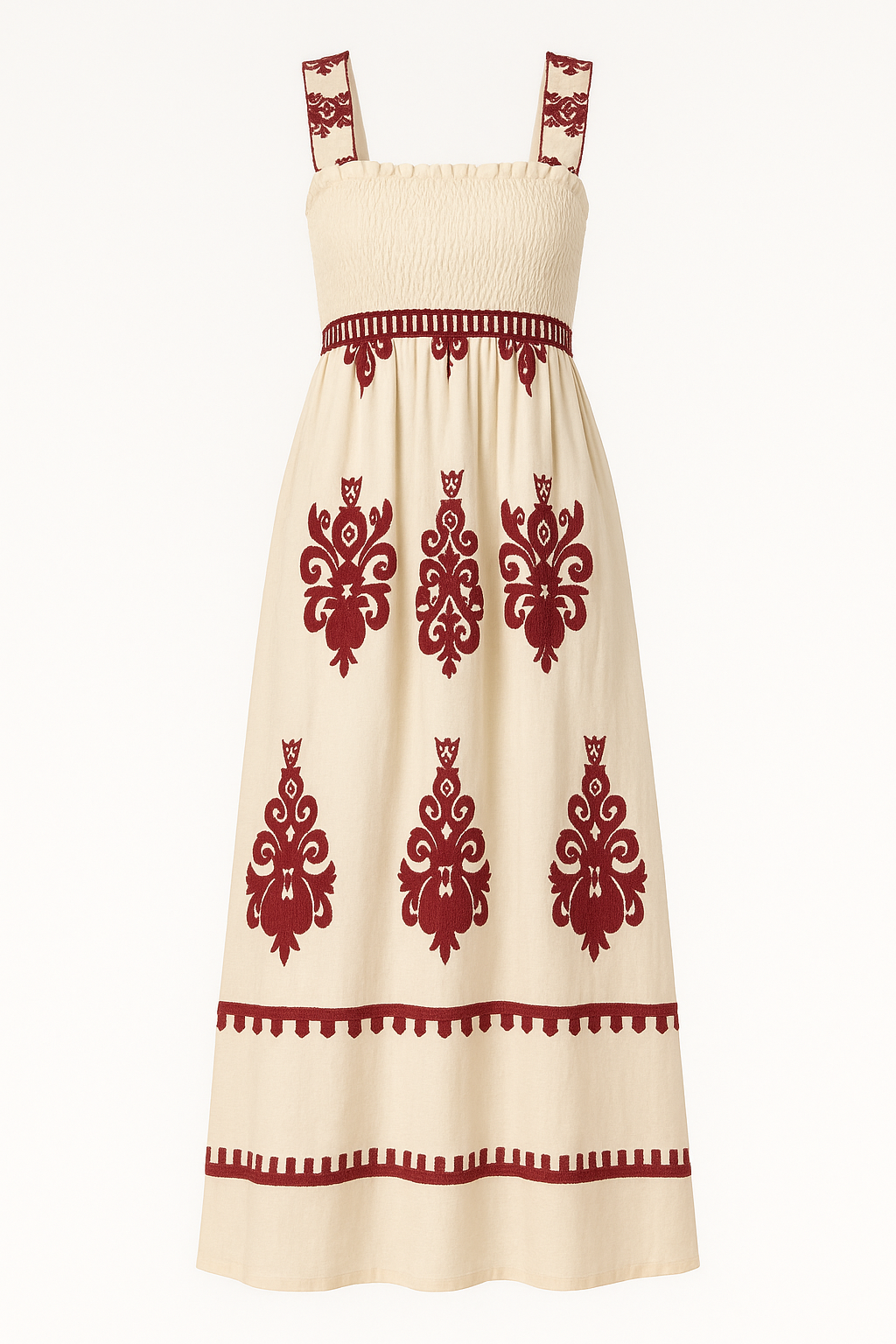 Enid Sweetheart Embroidered Mesh A-Line Mini Dress
