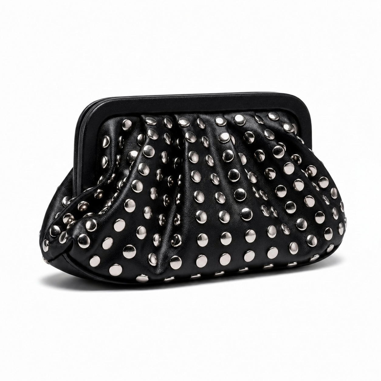 Nunhead Studded Vegan Leather Clutch Bag