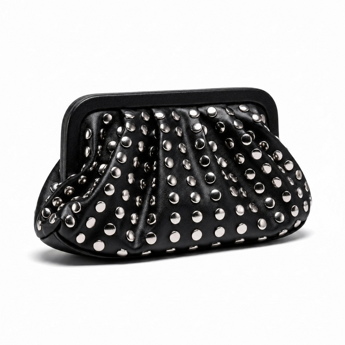 Nunhead Studded Vegan Leather Clutch Bag